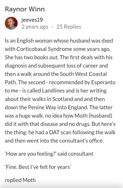Thread 20 : To feel disappointed after reading this in The Observer about the author and her husband from The Salt Path book and film?