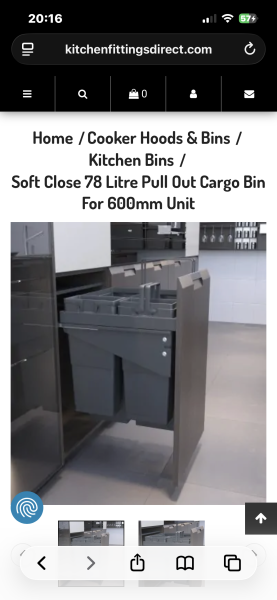 tell me about kitchen rubbish bins