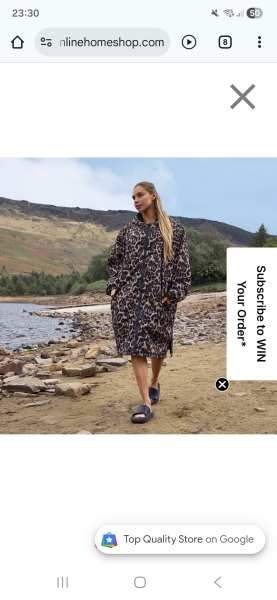 Becoming a dry robe wanker for dog walks.