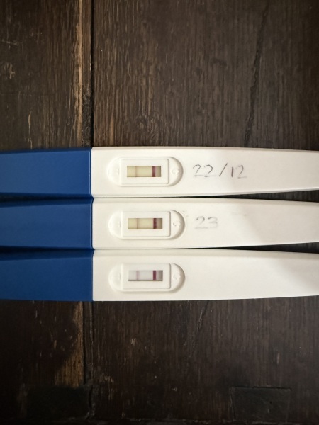Line too faint for 15dpo?