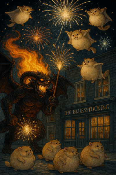 The Bluestocking: it's the season of mulled wine, conversations about pineapple and, of course, gerbils. Confused? You will be...