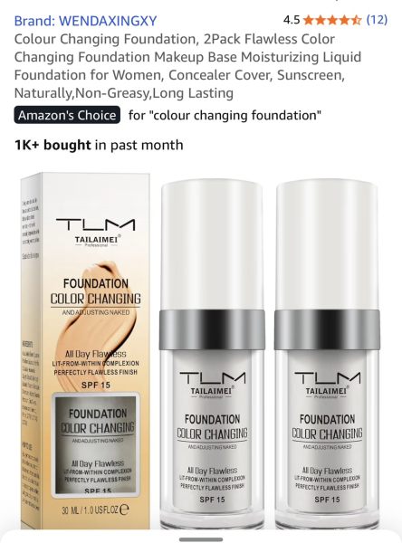 Anyone used colour changing foundation?