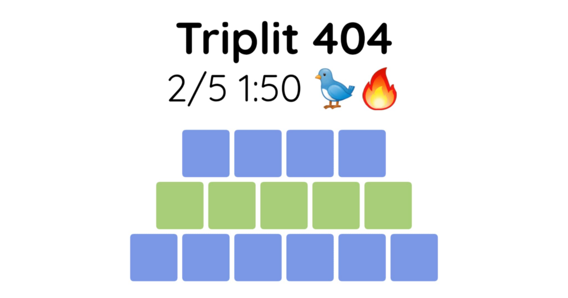 Yet another new word game - let me introduce you to Triplit!