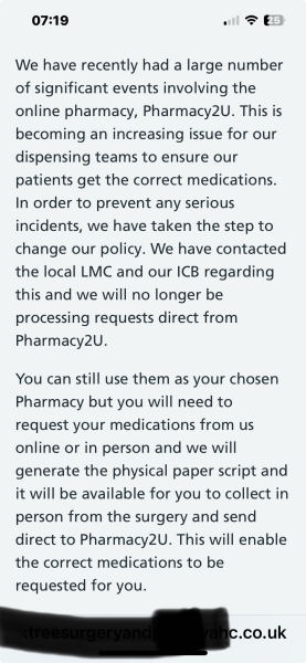 Nightmare getting medication
