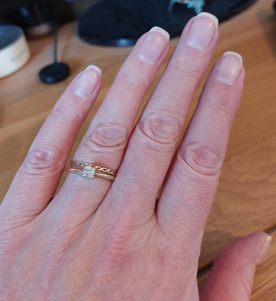 To ask if you like my engagement ring?