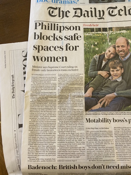 Brigitte Phillipson blocking EHRC guidance