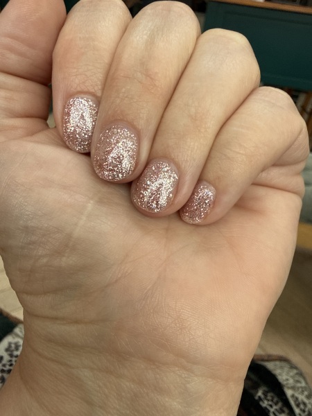 I think I'm done with glittery nails at Christmas