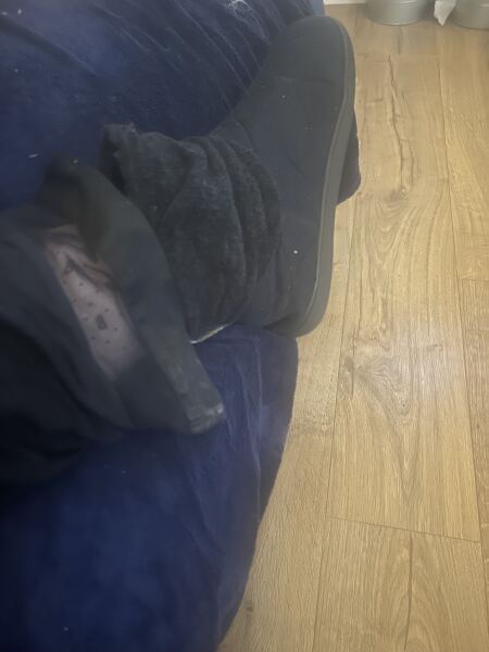 Oh god just looked down - whats on your feet, does it show your age??