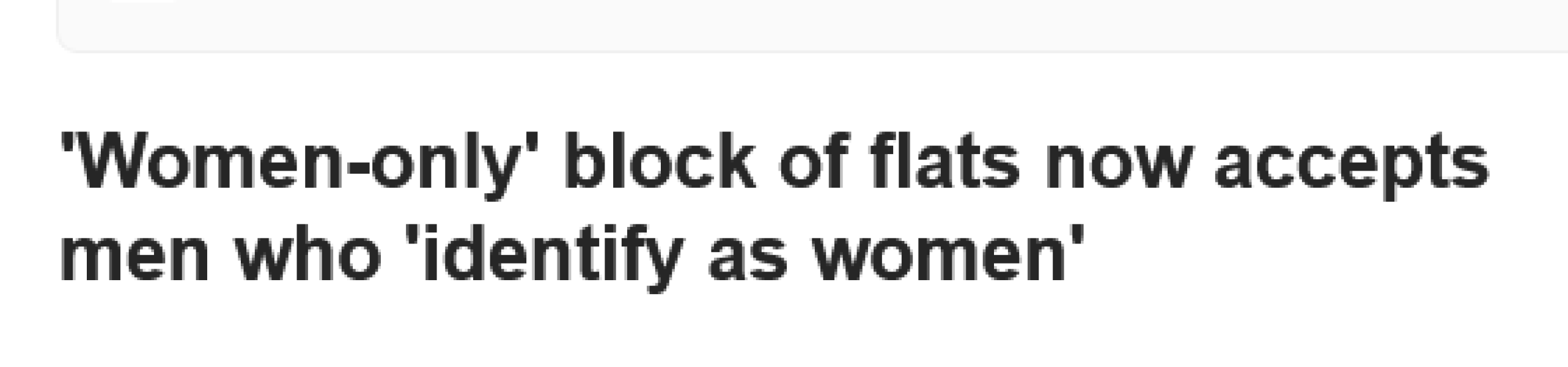 Women only tower block being built