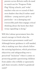 Parents who questioned affirmative approaches felt threatened by Children’s Services