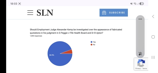 Sandie Peggie vs NHS Fife Health Board and Dr Beth Upton, following Employment Tribunal judgment - thread #59