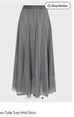 Tulle skirt with flattering waistband