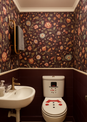 Downstairs loo moulding and coving colour