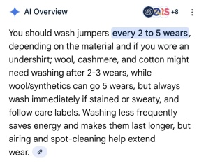 My husband wears the same jumper and jeans for 3 days in row ..