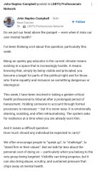 Anne Woodhouse v a drag queen teacher