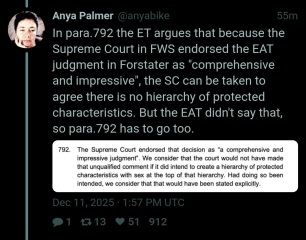 Sandie Peggie vs NHS Fife Health Board and Dr Beth Upton, following Employment Tribunal judgment - thread #58