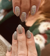 I think I'm done with glittery nails at Christmas
