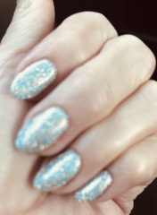 I think I'm done with glittery nails at Christmas