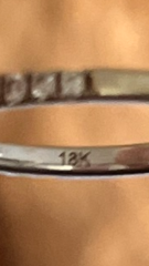 Platinum engagement ring turned out to be gold.