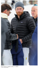 Prince Harry participated in the St. Regis World Snow Polo Championship in Aspen, Colorado