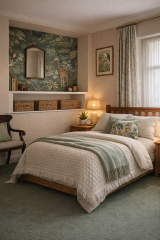 Tell me how to redecorate a small guest room