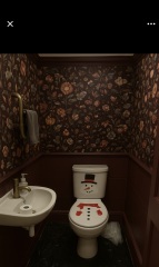 Downstairs loo moulding and coving colour