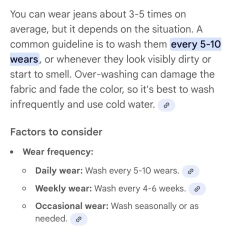 My husband wears the same jumper and jeans for 3 days in row ..