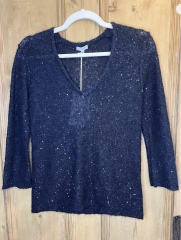 Can anyone find me a v neck sparkly top that has a good fit to wear with jeans for a night out?