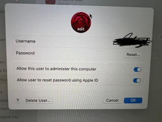 Apple Mac Laptop Admin