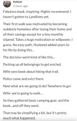 Thread 20 : To feel disappointed after reading this in The Observer about the author and her husband from The Salt Path book and film?