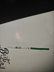 Faint positive line or evaporation line?