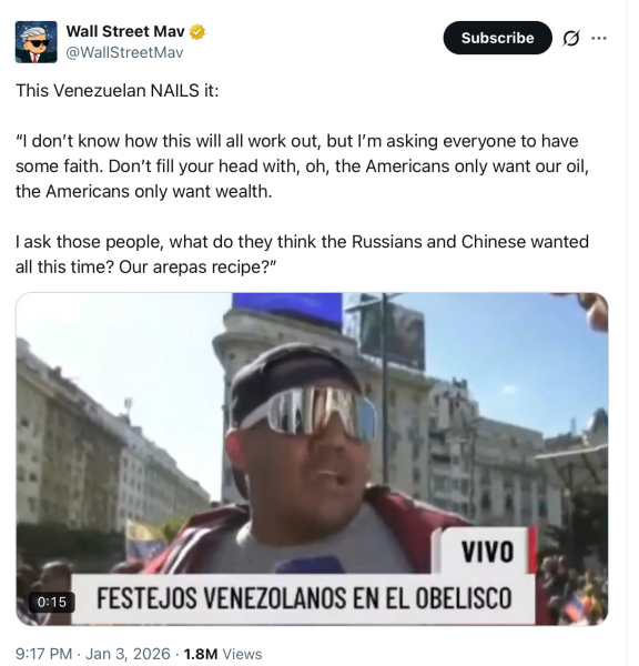Hurray for Venezuela!!