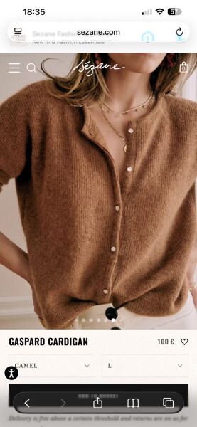 Sezane cardigan