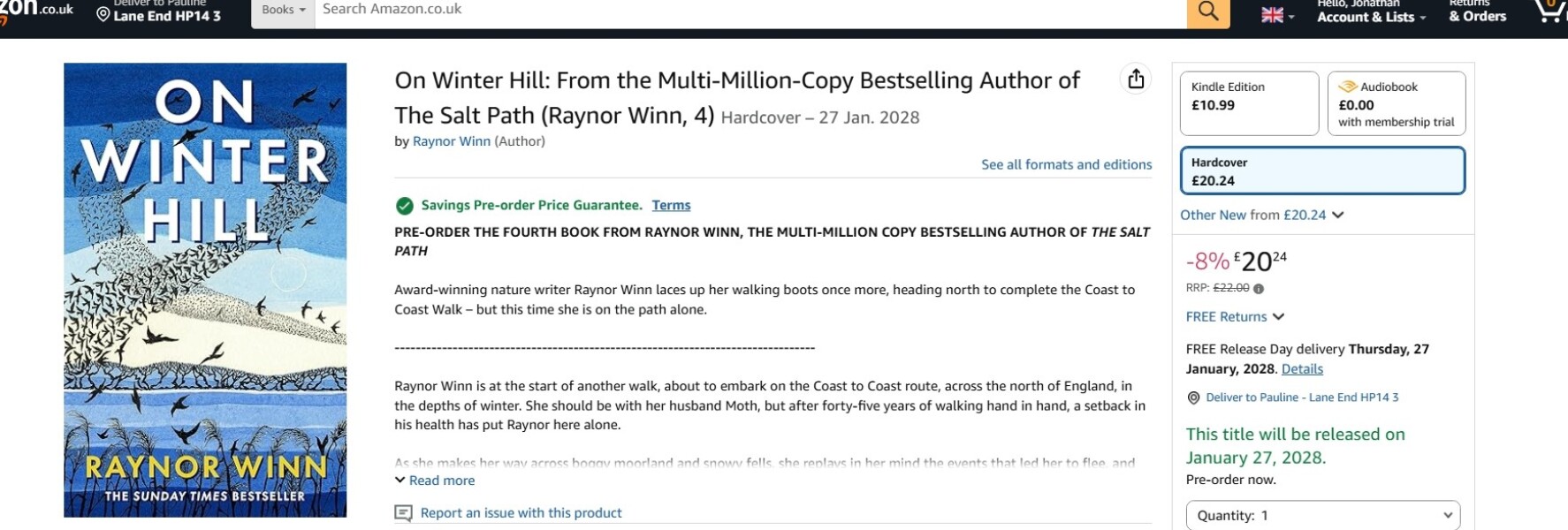 Thread 24 : To feel disappointed - and now disgusted and vindicated too - after reading this in The Observer about the author and her husband from The Salt Path book and film?
