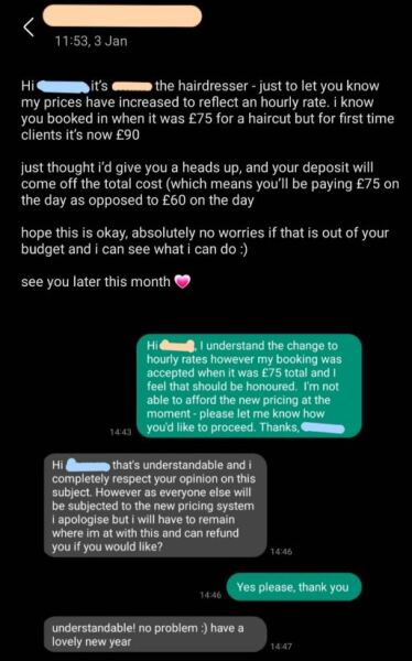 Should I leave a review about this? Unprofessional hairdresser