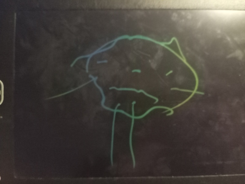 22 month old drawing faces