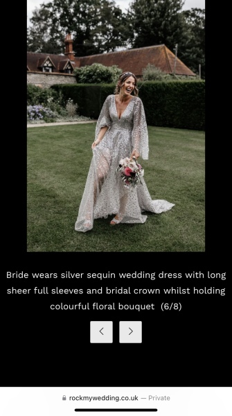 Wedding dress for obese, short mid-50s