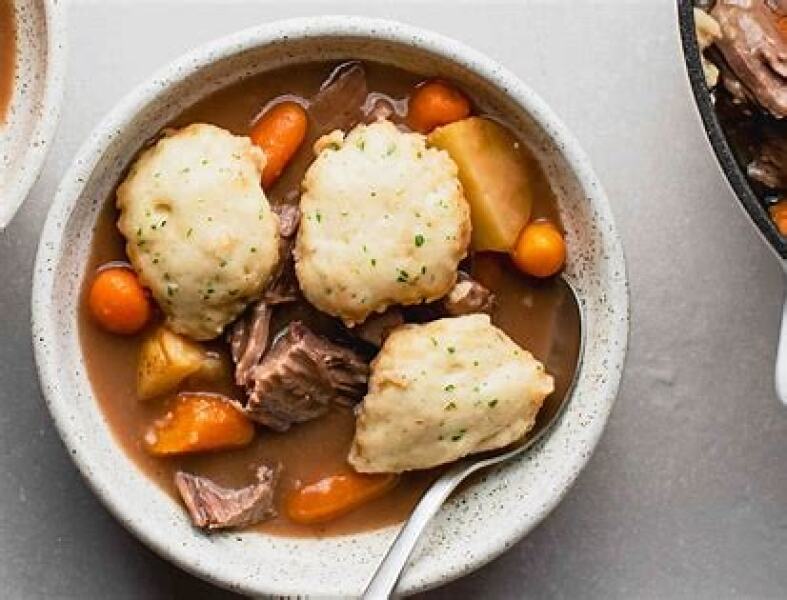 To want stew and dumplings