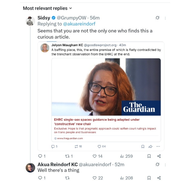Bridget Phillipson blocking EHRC guidance - thread 2