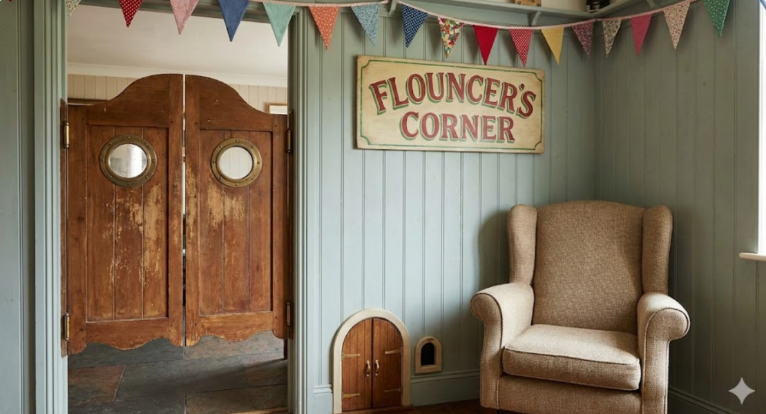 The Bluestocking - your local women's pub, warm, friendly, and not at all unusual in any way.