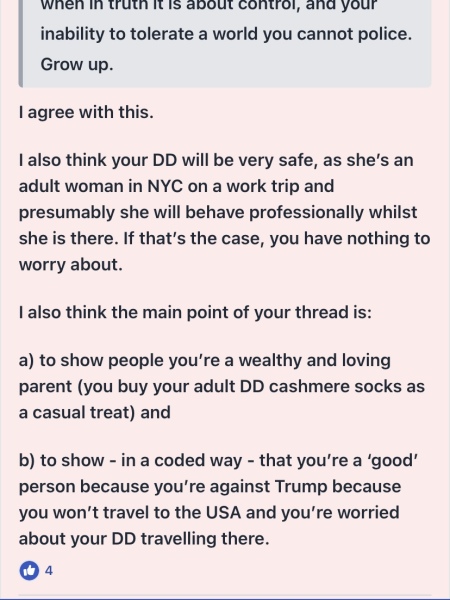 I know I am being wildly unreasonable about DD’s New York trip but I need people to tell me I am