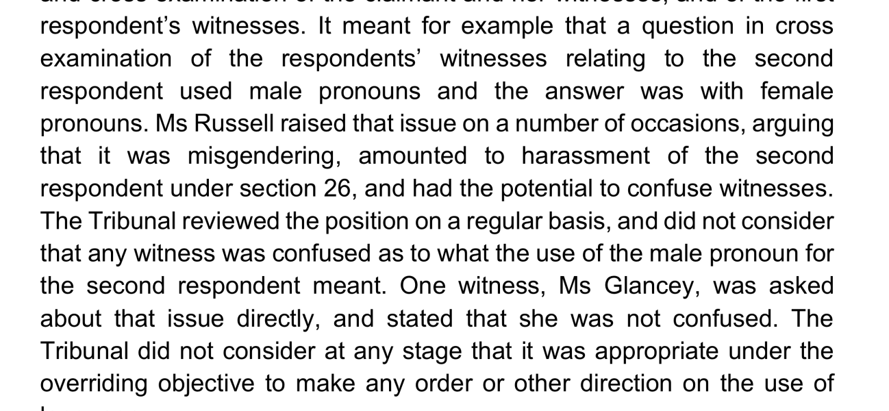 "A woman who is trans"