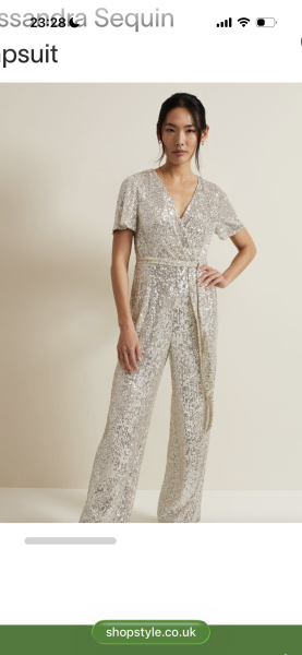 Older bride - what to wear with this sequin jumpsuit?