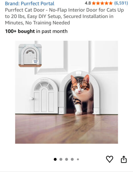 Has anyone put a cat flap in a bedroom door? What type did you use?