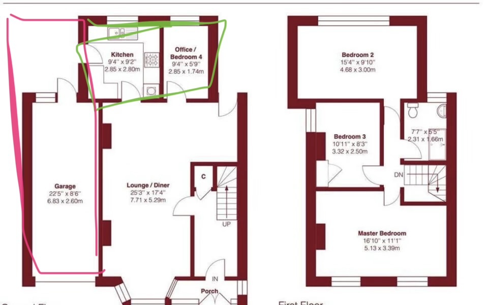 How would you add a 4th bedroom and utility room?