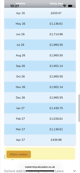Band 6 mat leave nhs