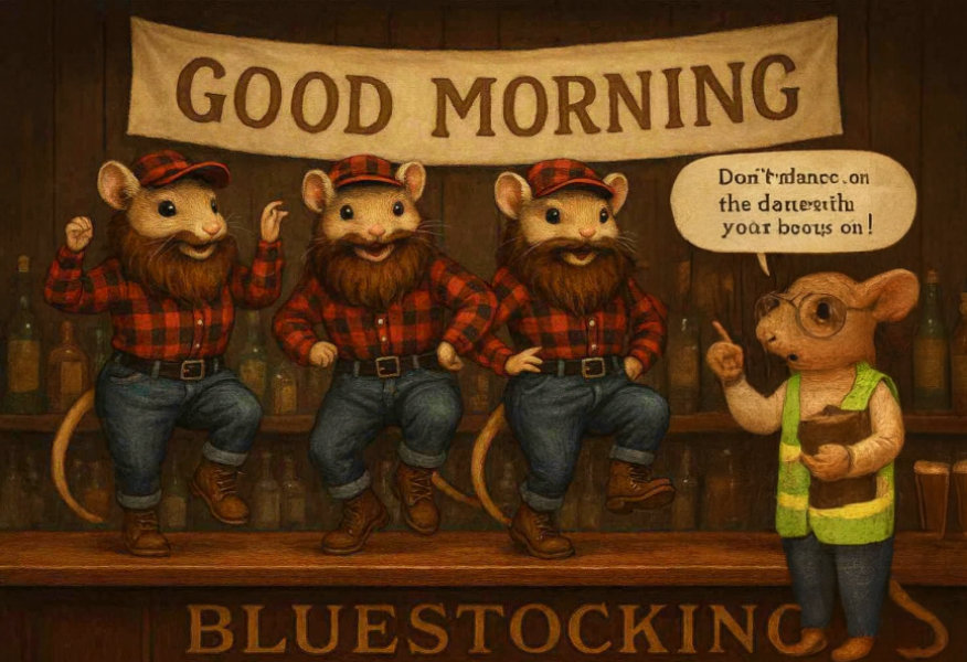 The Bluestocking, where the cheese is plentiful and the Champagne is on Boiledbeetle