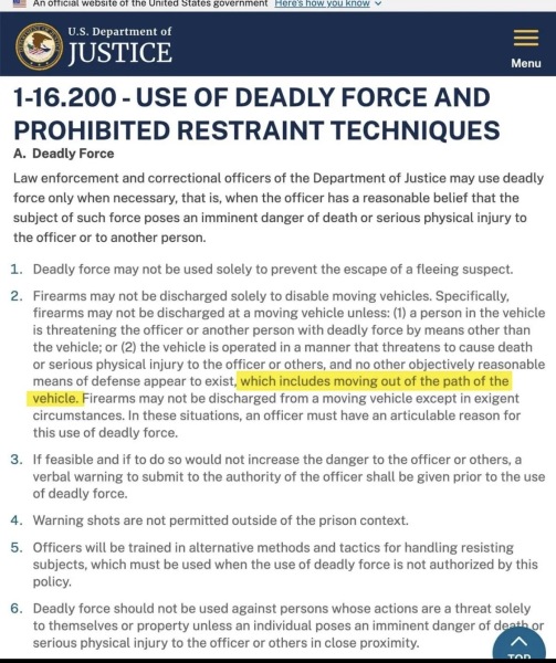 Ice agent shoots a woman in the face part 3