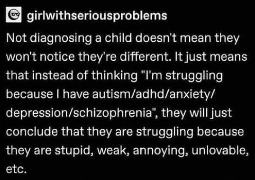 To go for a diagnosis for my child or not?