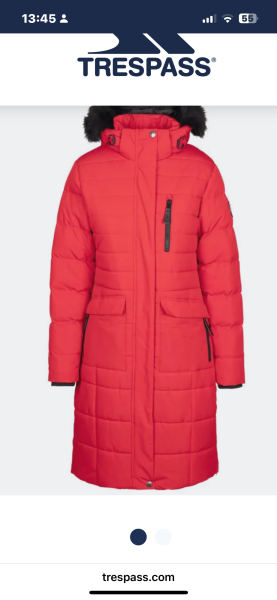 Warm winter coat.
